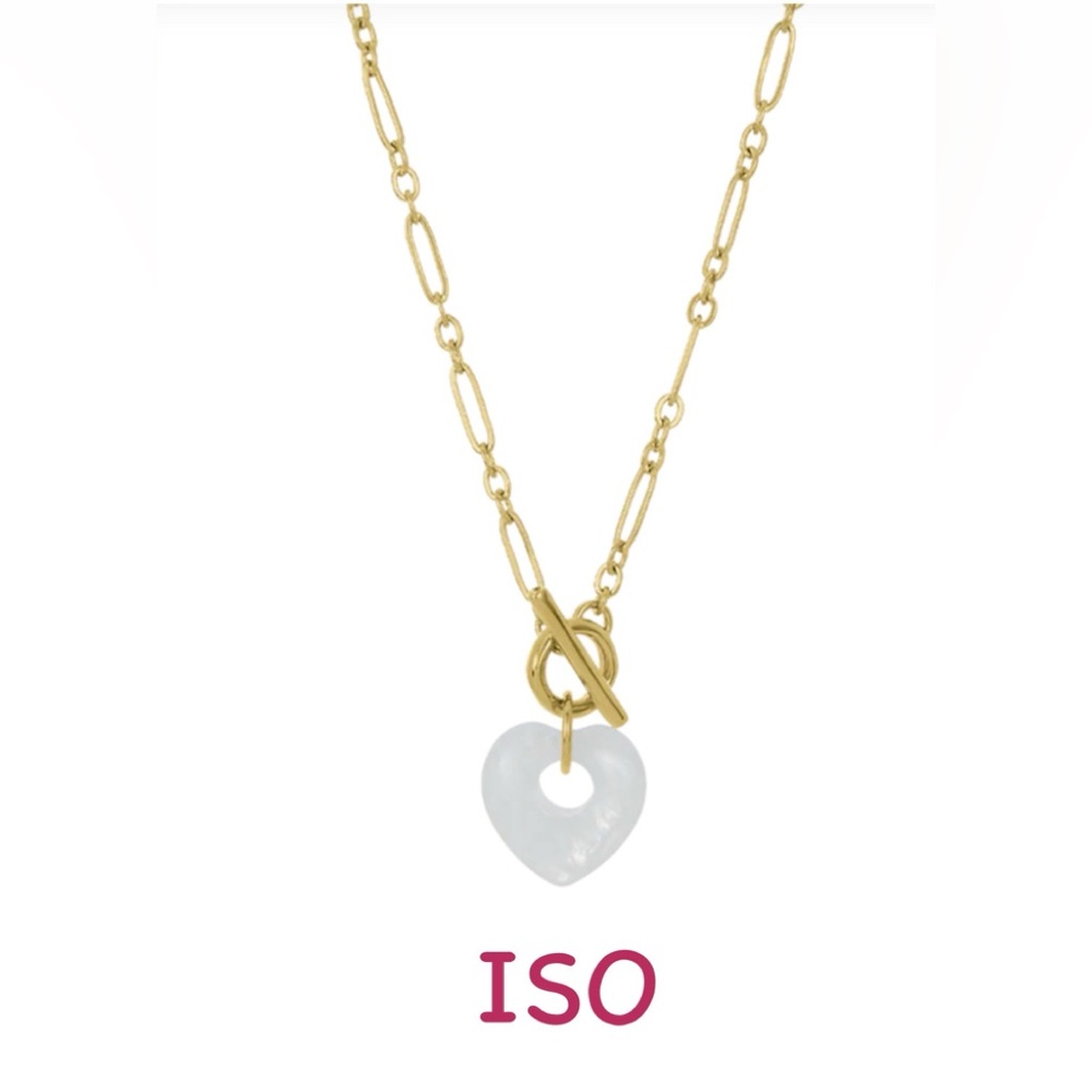 ISO => James Michelle Heartstone Necklace